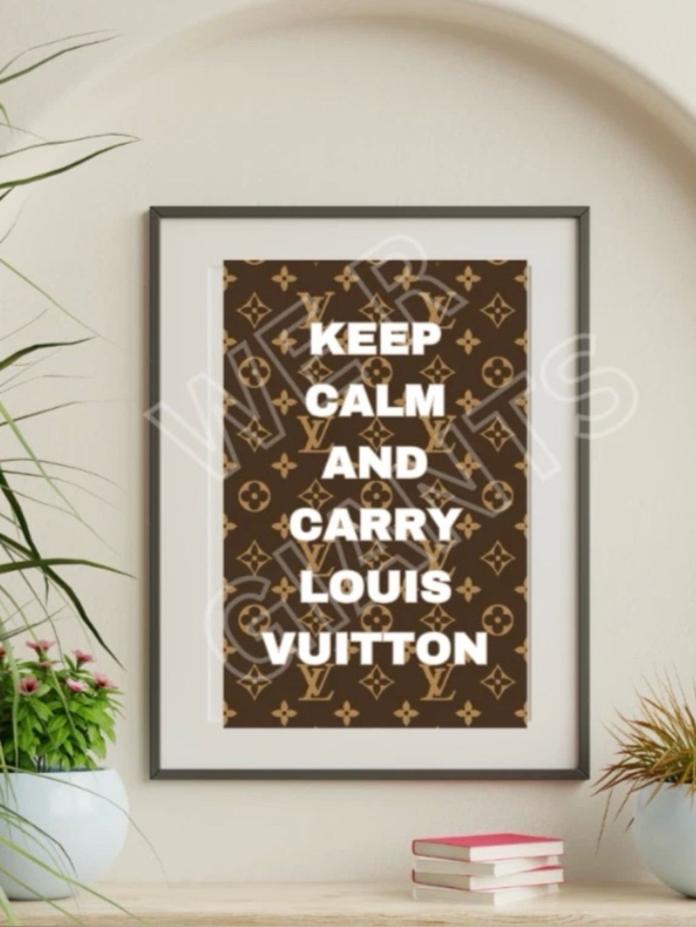 KEEP CALM AND CARRY LOUIS VUITTON ART PRINT 11X17